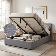 Load image into Gallery viewer, Abigail Double Gas Lift Bed Frame - Grey