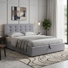 Load image into Gallery viewer, Abigail Double Gas Lift Bed Frame - Grey