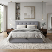 Load image into Gallery viewer, Abigail Double Gas Lift Bed Frame - Grey