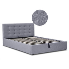 Load image into Gallery viewer, Abigail Double Gas Lift Bed Frame - Grey
