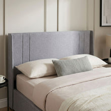 Load image into Gallery viewer, Arvya Queen Gas Lift Bed Frame – Light Grey