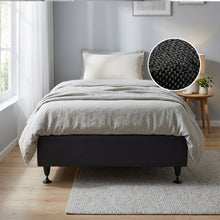 Load image into Gallery viewer, Vinson Fabric King Single Bed Base - Black