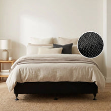 Load image into Gallery viewer, Charles Fabric Queen Bed Base 4 Drawers - Black