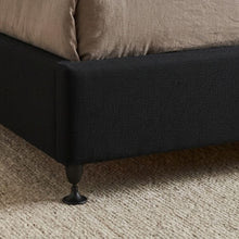 Load image into Gallery viewer, Charles Fabric Queen Bed Base 4 Drawers - Black