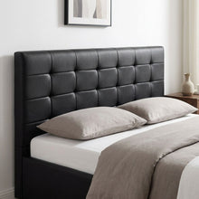 Load image into Gallery viewer, 21770-augusta-pu-slat-bed-frame-king-black-2604092