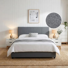 Load image into Gallery viewer, 21950-shasta-fabric-slat-bed-frame-with-headboard-queen-2604091