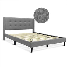 Load image into Gallery viewer, 23130-sealy-queen-bed-frame-light-grey-2604094
