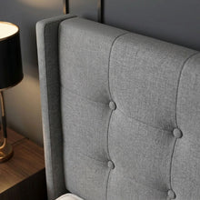 Load image into Gallery viewer, 23130-sealy-queen-bed-frame-light-grey-2604092