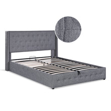 Load image into Gallery viewer, Sereno Queen Gas Lift Bed Frame - Heather Grey