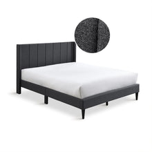 Load image into Gallery viewer, 23190-careys-double-bed-frame-dark-grey-2604104