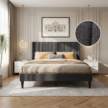 Load image into Gallery viewer, 23190-careys-double-bed-frame-dark-grey-2604101