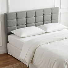 Load image into Gallery viewer, Aspen Queen Fabric Bed Frame - Stone