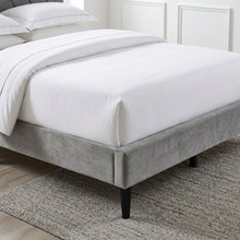 Load image into Gallery viewer, Rila Queen Velvet Bed Frame - Grey