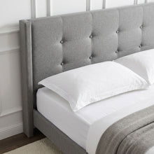 Load image into Gallery viewer, 23178-sealy-double-bed-frame-light-grey-changjing-2604103