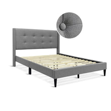 Load image into Gallery viewer, 23178-sealy-double-bed-frame-light-grey-changjing-2604102