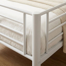 Load image into Gallery viewer, 23007-owen-single-metal-bunk-bed-frame-white-2604101