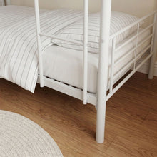 Load image into Gallery viewer, 23007-owen-single-metal-bunk-bed-frame-white-2604102