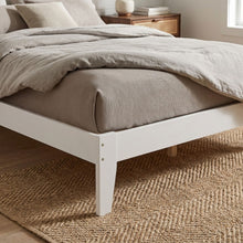Load image into Gallery viewer, Meri Queen Wooden Bed Frame - White