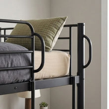 Load image into Gallery viewer, Owen Single Metal Bunk Bed Frame - Black