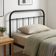 Load image into Gallery viewer, Taylor King Single Metal Bed Frame - Black