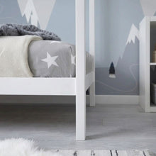 Load image into Gallery viewer, 22243-mayon-single-wooden-house-bed-frame-white-2604132