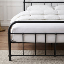 Load image into Gallery viewer, 23012-taylor-double-metal-bed-frame-black-2604132