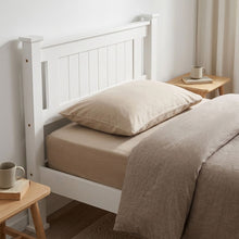 Load image into Gallery viewer, Davraz Single Wooden Bed Frame - White