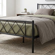 Load image into Gallery viewer, 23643-picton-king-single-metal-bed-frame-black-2604137