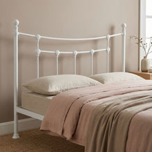 Load image into Gallery viewer, 23648-gingera-double-metal-bed-frame-white-2604131