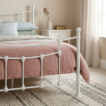 Load image into Gallery viewer, 23648-gingera-double-metal-bed-frame-white-2604132