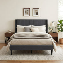 Load image into Gallery viewer, Linden Double Bed Frame - Dark Grey