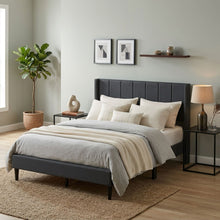 Load image into Gallery viewer, Linden Double Bed Frame - Dark Grey