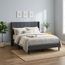 Load image into Gallery viewer, Linden Double Bed Frame - Dark Grey