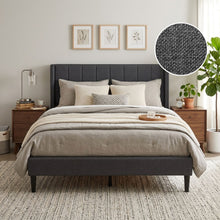 Load image into Gallery viewer, Linden Queen Bed Frame - Dark Grey