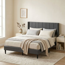 Load image into Gallery viewer, Linden Queen Bed Frame - Dark Grey