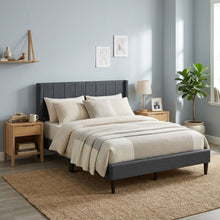 Load image into Gallery viewer, Linden Queen Bed Frame - Dark Grey