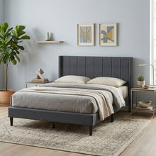 Load image into Gallery viewer, Linden Queen Bed Frame - Dark Grey
