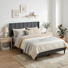 Load image into Gallery viewer, Rowen Double Bed Frame - Charcoal