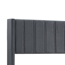Load image into Gallery viewer, Rowen Double Bed Frame - Charcoal