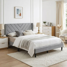 Load image into Gallery viewer, Haven Queen Bed Frame - Grey
