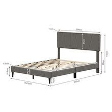Load image into Gallery viewer, Sable Queen Bed Frame - Grey