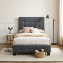 Load image into Gallery viewer, Ridge Single Bed Frame - Dark Grey