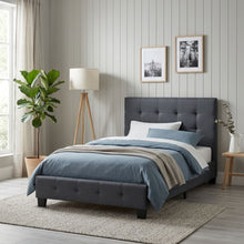 Load image into Gallery viewer, Ridge King Single Bed Frame - Dark Grey