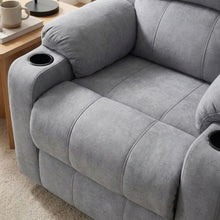 Load image into Gallery viewer, Henley Fabric Electric 1 Seater Recliner Sofa - Grey