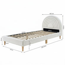 Load image into Gallery viewer, Lydia Single Bed Frame - Cream