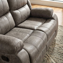 Load image into Gallery viewer, 23027-b-wilson-manual-2-seater-recliner-sofa-brown-2604202