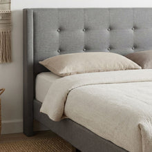 Load image into Gallery viewer, Sealy Super King Fabric Bed Frame - Light Grey