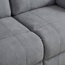 Load image into Gallery viewer, Henley Fabric Manual 3 Seater Recliner Sofa - Grey