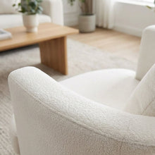 Load image into Gallery viewer, Luva Velvet Swivel Armchair - Cream