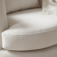 Load image into Gallery viewer, Luva Velvet Swivel Armchair - Cream